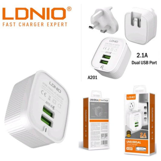 LDNIO A201 2.4A MAX Universal Travel Charger ⚡️